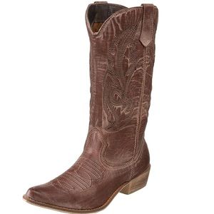 Brown Western Cowgirl Boots 8.5